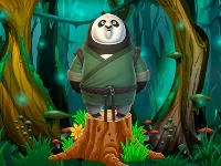 Samurai panda