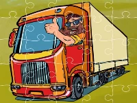 Semi trucks jigsaw