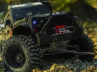 Offroad jeep mountain uphill