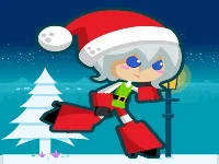 Santa girl runner