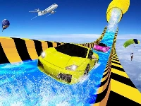 Water slide car racing adventure 2020