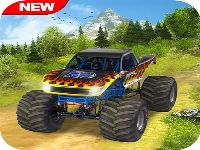 Xtreme monster truck offroad racing game