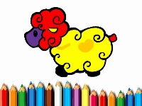 Baby sheep coloring game