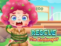 Funny rescue zookeeper