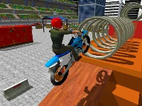 Dirt bike extreme stunts