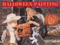 Halloween painting slide