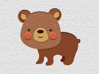 Cartoon bear puzzle