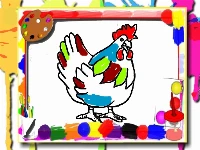 Chicken coloring book