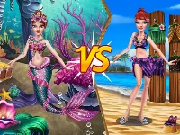 Princess vs mermaid outfit