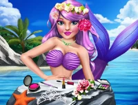 Princess mermaid makeup style