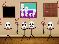 Scary stickman house escape