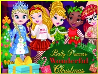 Baby princesses christmas: dress up game