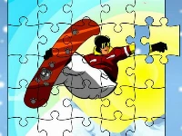 Snowboarder freestyle jigsaw