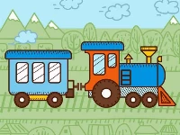 Trains for kids coloring