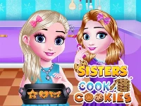 Sisters cook cookies
