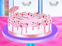 Cherry blossom cake cooking - food game