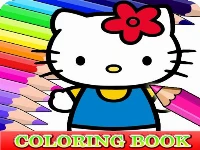 Coloring book for hello kitty