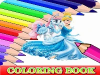 Coloring book for cinderella