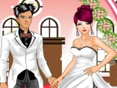 Wedding couple dressup