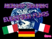 Memory training. european flags