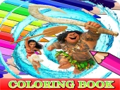 Coloring book for moana