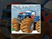 Winter monster truck puzzles