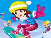 Snowboarder girl