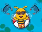 Swimming bee