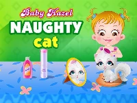 Baby hazel naughty cat