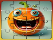 Halloween pumpkin jigsaw game