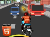 Bike rider highway