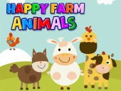 Happy farm animals