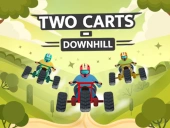 Two carts - downhill