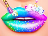 Lip art lipstick makeup