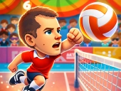 Head volleyball sport game