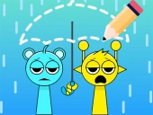 Draw one part brain puzzle