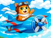 Cartoon airplanes: jigsaw puzzles